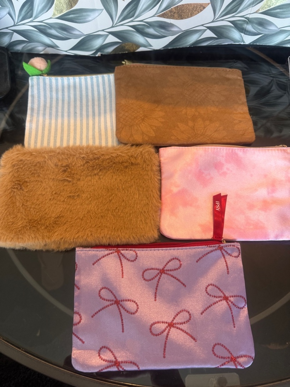 Multi-Pack Brown, Pink & Lilac Pouch Set - Women's Accessory Organizer